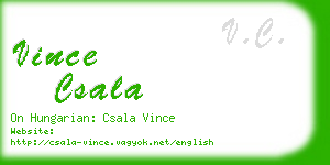 vince csala business card